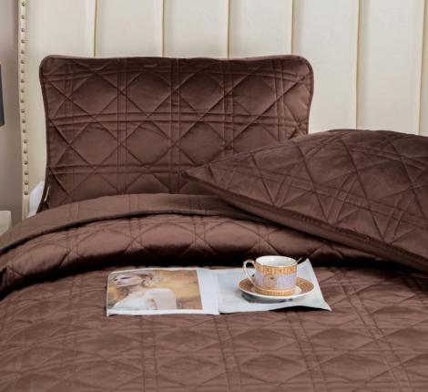 Покрывало велюровое "Kazanov.A." Dori (трюфель), 240х260