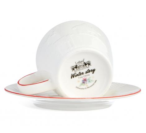 Чайный набор "WINTER STORY" на 2 персоны, 4 предмета (240 мл)