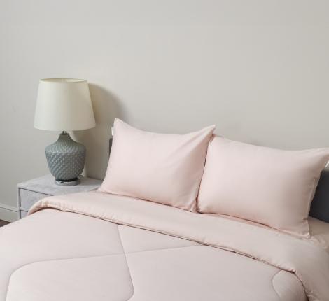 Постельное белье с одеялом "Sofi de Marko" Эльмира (кремовая) Сатин, Евро