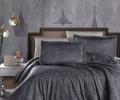 Постельное белье "DO&CO" MARLEN (антрацит) Сатин DELUX PREMIUM, Евро