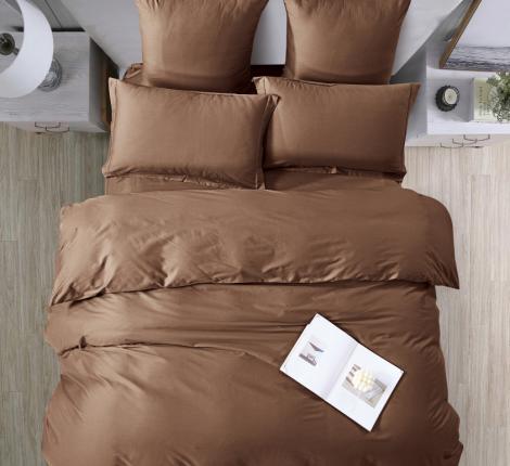 Постельное бельё "KARTEKS" Сатин однотонный SKO-027, Евро