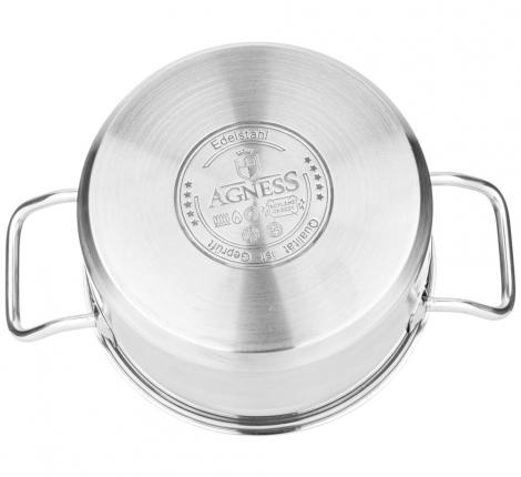 Кастрюля с крышкой "Agness" 916-461, 14 л