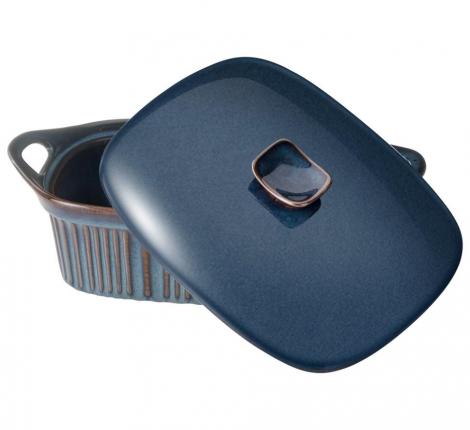 Форма для запекания с крышкой "AGNESS" REACTIVE BLUE, 2000 мл