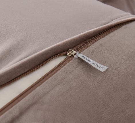 Постельное белье с одеялом "Sofi de Marko" Энрике (кофе) Велюр, 1,5 спальный