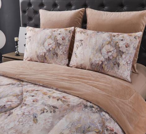 Постельное белье с одеялом "Sofi de Marko" Рикардо №7 Велюр/Сатин, Евро