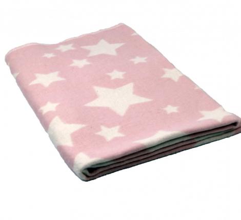 Одеяло Хлопок100% Звезды розовый, 100х140