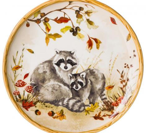 Тарелка закусочная "FOREST TALE" АКВАРЕЛЬ ПРИРОДЫ 585-130, диаметр 21,5 см