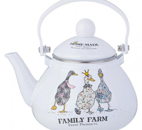 Чайник эмалированный "FAMILY FARM", 1,3 л