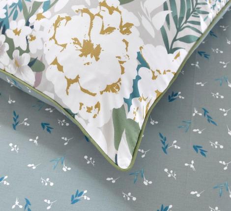 Постельное белье "Sofi de Marko" Монпелье (зеленый) Сатин, Евро