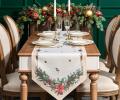 Дорожка на стол "CELEBRATION" 45х300 см, бежевый