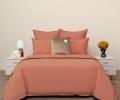 Постельное белье "Sofi de Marko" Саммер (кирпичный) Варёный хлопок, Семейный