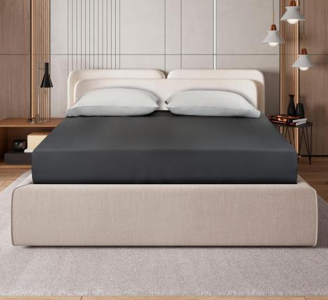 Простыня на резинке Sharmes "Bamboo" 90х200, графитовый