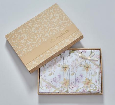 Постельное белье "Asabella" 2198-6 Мако-Сатин, Евро