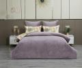 Постельное белье с одеялом "Kazanov.A." Муаре (пыльная орхидея) Велюр/Egypt Cotton, Евро