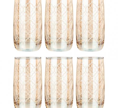Набор стаканов для воды 6 штук "БАКАРРА МЕД", 330 мл