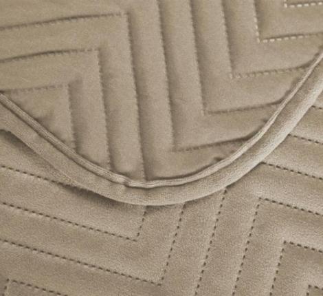 Покрывало из бархата "KARTEKS" 02, 200х220 (бежевый)