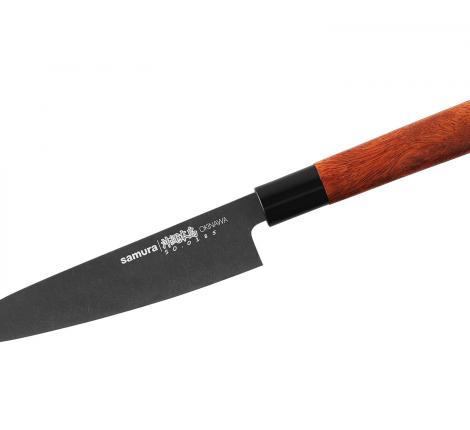 Нож кухонный &quot;Samura OKINAWA&quot; Гюто 170 мм с галтовкой, палисандр