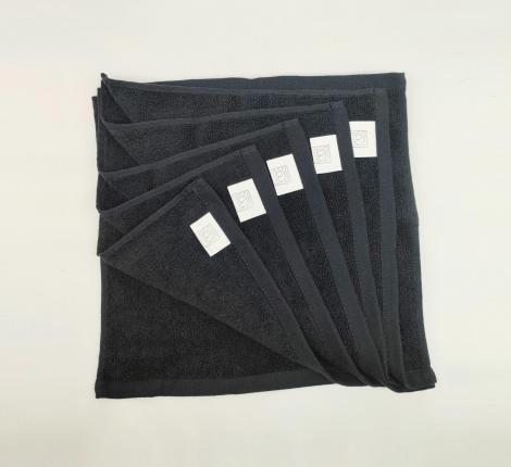 Набор махровых салфеток "Sofi de Marko" Бруна 30х30(6шт), черный