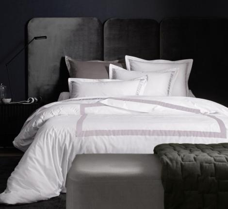 Постельное бельё "Blanc des Vosges" EGERIE METAL перкаль, 1,5 спальный