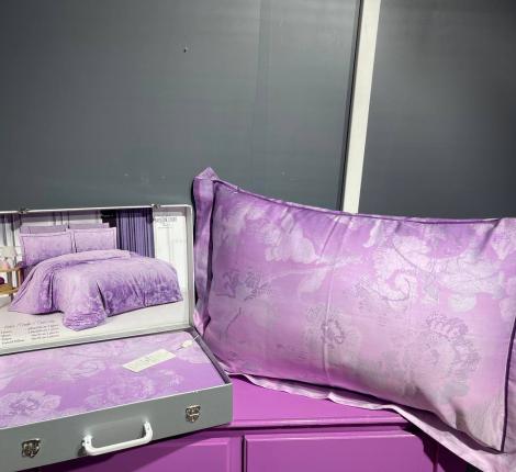 Постельное бельё "Maison D'or" AMBRE (тёмно-фиолетовый) Тенсел, Евро