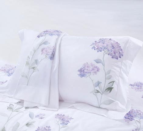 Постельное белье с вышивкой "Asabella" 2260-6 Мако-Сатин, Евро