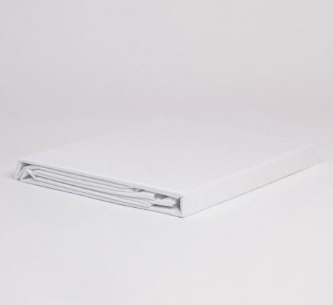 Простыня на резинке "NOBLE TRADITIONS GLACE WHITE GRASS" Сатин ДеЛюкс, 180х200х40