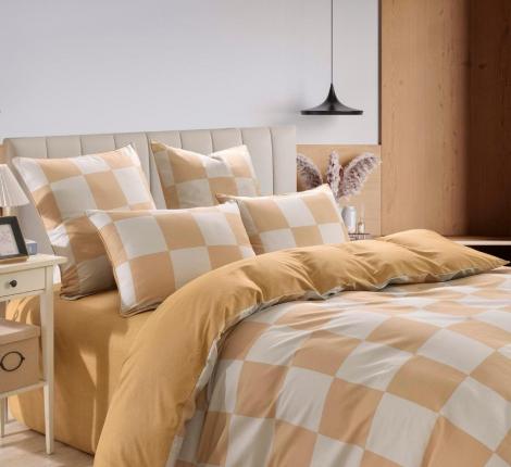 Постельное белье "Sofi de Marko" Джерри (бежевый) Сатин, 1,5 спальный