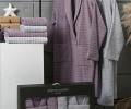 Набор "PIERRE CARDIN HOME" (2 халата, полотенца 50х90-2 шт., 70х140-2 шт.), лиловый-серый