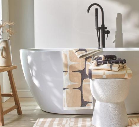 Полотенце "Blanc des Vosges"  MIX LOHKO BEIGE велюр/жаккард, 30х50