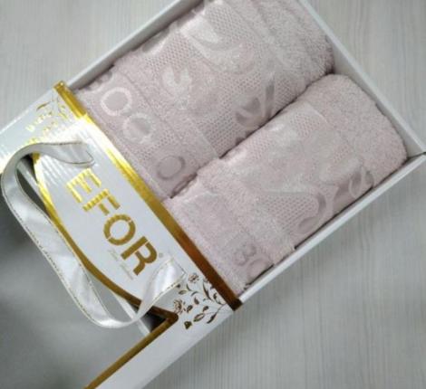 Набор бамбуковых полотенец EFOR "OTTOMAN" (50*90,70*140), белый