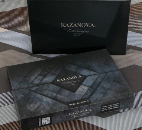 Постельное бельё "Kazanov.A." Бруни (трюфель мокко) Сатин, Евро