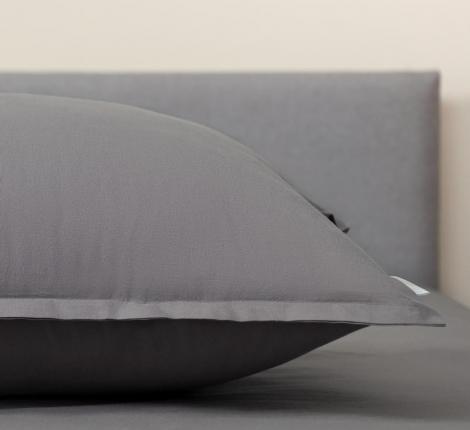 Постельное бельё "Sofi de Marko" Саммер (темно-серый) Варёный хлопок, Семейный