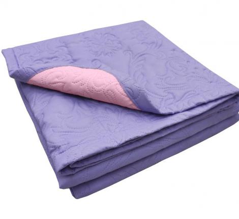 Покрывало Primavelle "ARTI" Биософт 140х200, Вензель Лиловый