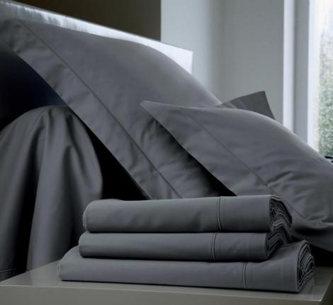 Наволочка "Blanc des Vosges" сатин де люкс 50х70 ardoise (темно-серый)