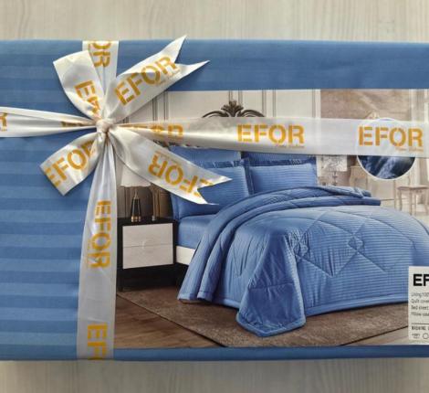 Постельное бельё EFOR SATEN A.MAVI (голубой), 1,5 спальный