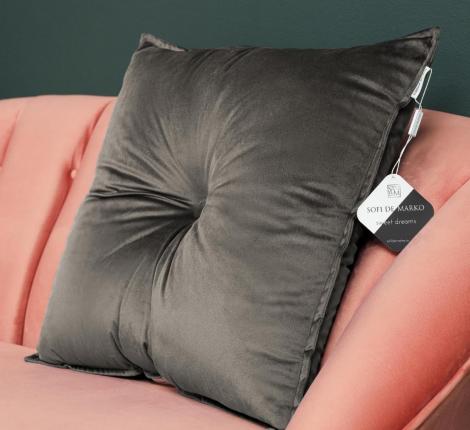 Подушка декоративная "Sofi de Marko" Вивиан (антрацит), 55х55