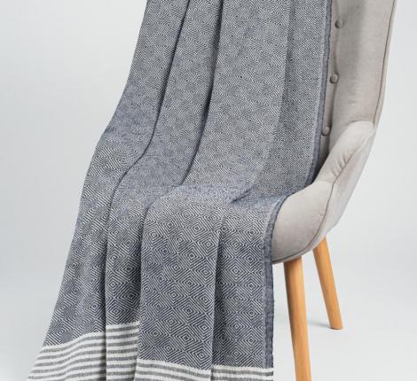 Плед "OLIVIA" индиго, 170Х210