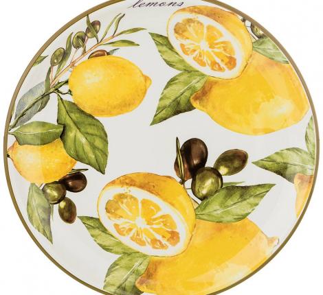 Тарелка обеденная "ЛЕМОН ТРИ", диаметр 26 см