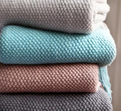 Плед вязаный PA-9, 130х220