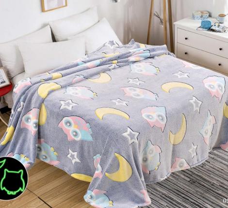 Плед светящийся "Cleo" Bamboo Neon 150/014-PBN Велсофт, 150х200