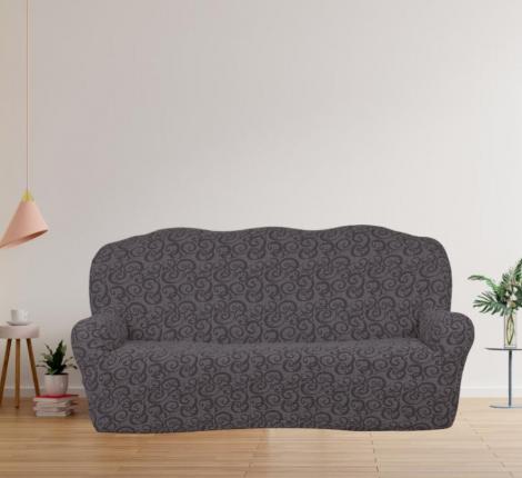 Чехол на 3-х местный диван Karteks "Классика" KAR 014-04, серый