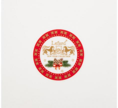 Блюдо квадратное "ТРОЙКА" 25*25*4,2 см, красное