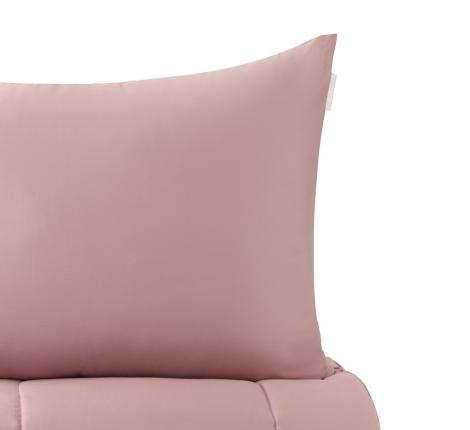 Постельное белье с одеялом "Sofi de Marko" Эльмира (пепел роза) Сатин, 1,5 спальный