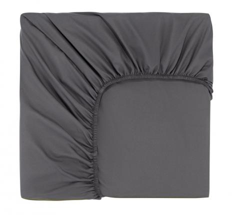 Простыня на резинке "Sofi de Marko" Трисс (антрацит) Полисатин, 180х200х20