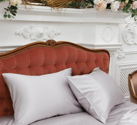 Простыня "SILVERY GREY GRASS" Шёлк, 260х280