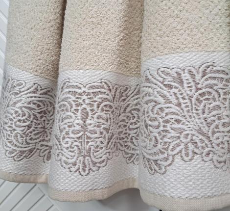 Комплект махровых полотенец "Kazanov.A." Dolce (латте), 50х90+70х140