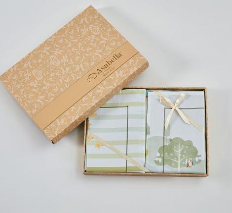 Постельное белье "Asabella" 2310-4XS Мако-Сатин, 1,5 спальный