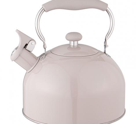 Чайник со свистком "AGNESS", 2,5 л (дымчато-серый)