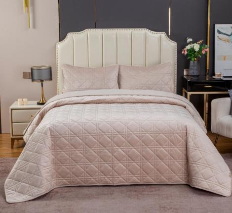 Покрывало велюровое "Kazanov.A." Dori (айвори), 240х260