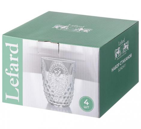 Набор стаканов для воды/сока 4 штуки "SUNDAY", 280 мл